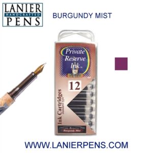 12 Pack Universal Fountain Pen Cartridges - Burgundy Mist