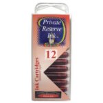 12 Pack Universal Fountain Pen Cartridges - Dakota Red - Image 2