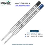 Imprinted Schmidt easyFLOW9000 Ballpoint Refill- Black & Blue Ink, Medium Tip 1.0mm - Pack of 12 - Image 2