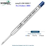 Imprinted Schmidt easyFLOW9000 Ballpoint Refill- Blue Ink, Fine Tip 0.8mm - Pack of 2 - Image 2