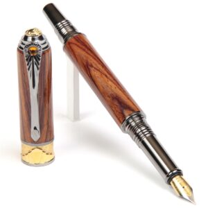 Art Deco Fountain Pen - Cocobolo