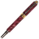 Art Deco Fountain Pen - Red Maple Burl - Image 3