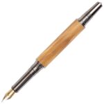Art Deco Fountain Pen - Olivewood - Image 2