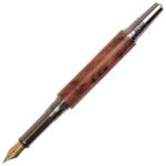 Art Deco Fountain Pen - Thuya Burl - Image 2