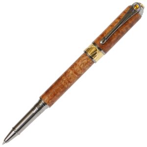 Art Deco Rollerball Pen - Afzilia Snakeskin