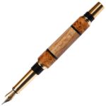 Baron Fountain Pen - White Oak with Yellow Inlay - Image 2