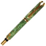 Baron Fountain Pen - Green Maple Burl - Image 3