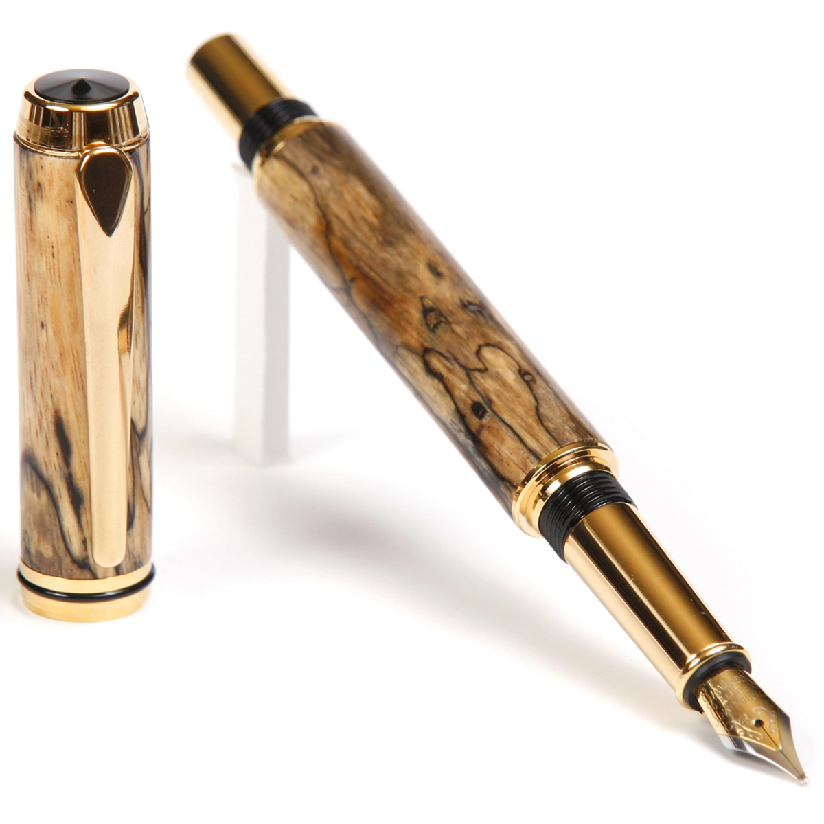 BF4W62-2T.jpg Baron Fountain Pen - Tamarind Spalted - Image 1