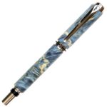 Baron Fountain Pen - Blue Maple Burl - Image 3