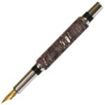 Baron Fountain Pen - Gray & Black Maple Burl - Image 2