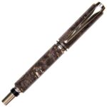 Baron Fountain Pen - Gray & Black Maple Burl - Image 3