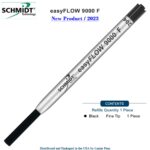 Imprinted Schmidt easyFLOW9000 Ballpoint Refill- Black Ink, Fine Tip 0.8mm