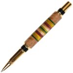 Baron Rollerball Pen - Maple with Colored Inlays - Image 2