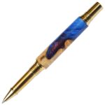Baron Rollerball Pen - Midnight Raven Burl End Cap - Image 2