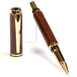 Baron Rollerball Pen - Burmese Rosewood
