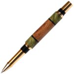 Baron Rollerball Pen - White Oak with Green Inlay - Image 2