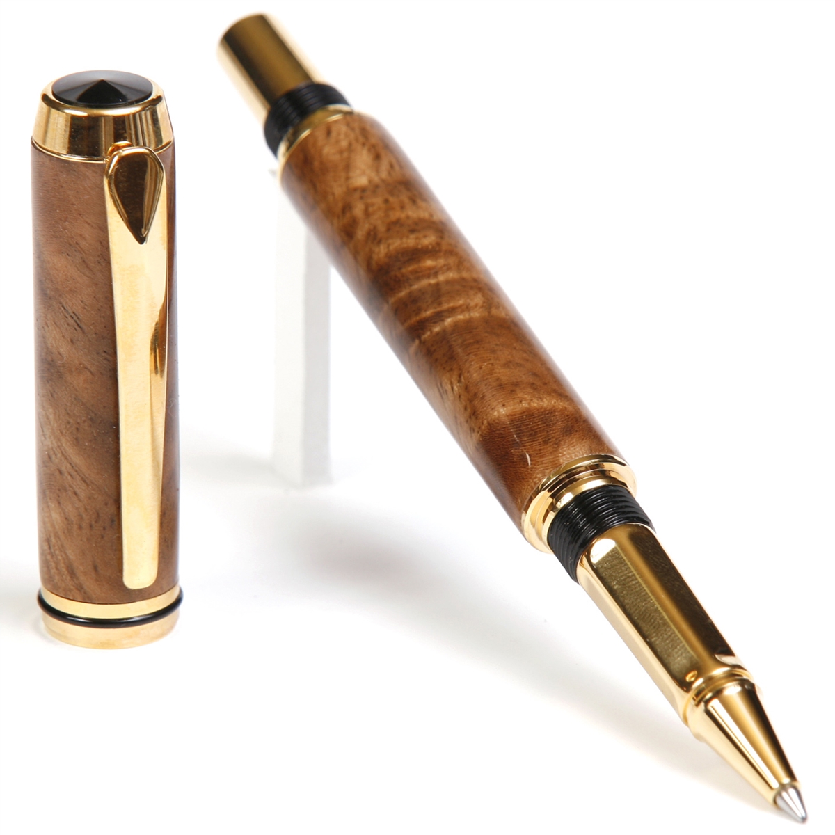 BR4W82-2T.jpg Baron Rollerball Pen - Turkish Walnut - Image 1