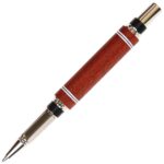 Baron Rollerball Pen - Ebony & Bloodwood with Inlays - Image 2