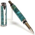 Baron Rollerball Pen - Turquoise Box Elder