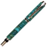 Baron Rollerball Pen - Turquoise Box Elder - Image 3
