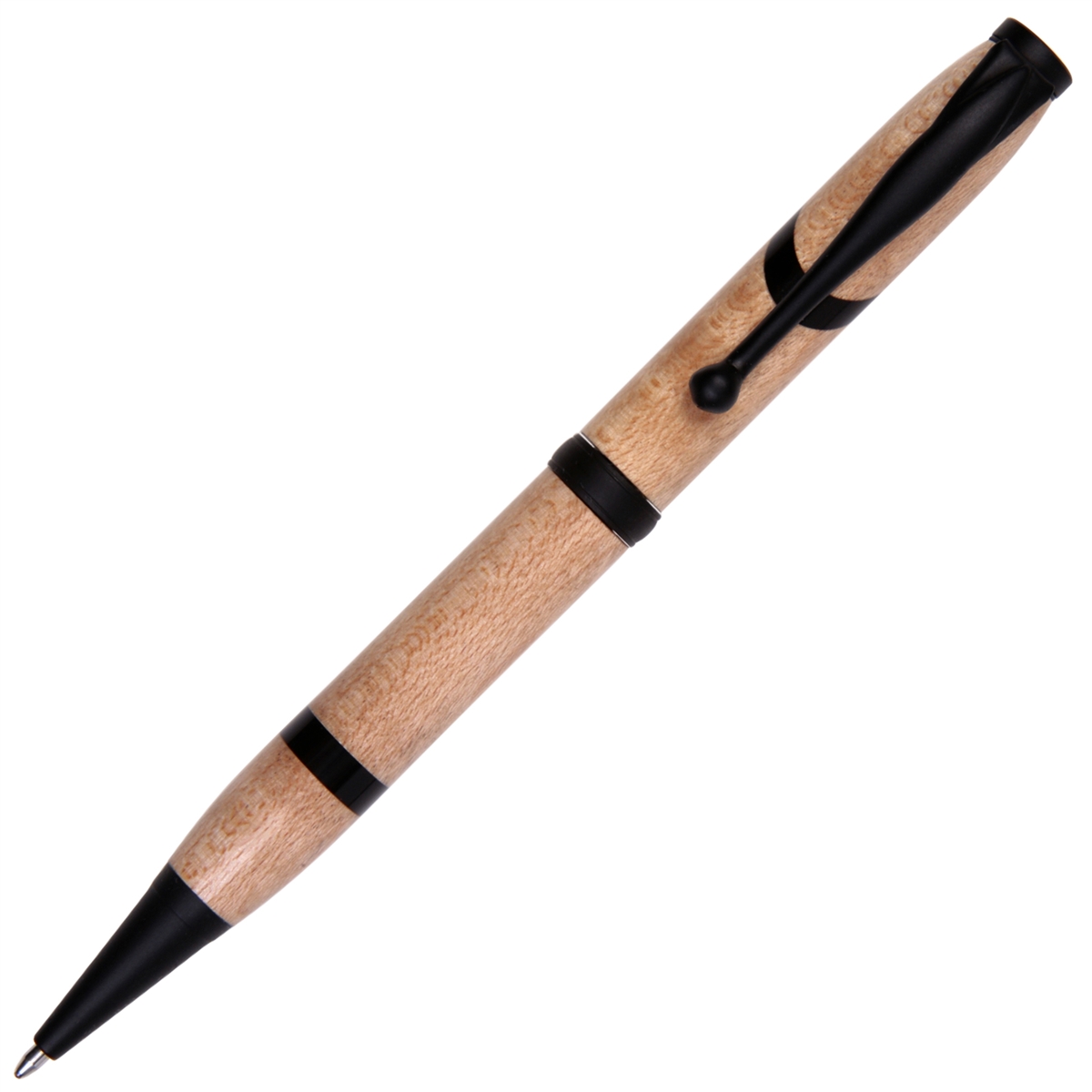 C03W117-2T.jpg Comfort Twist Pen - Maple with Ebony Inlay - Image 1