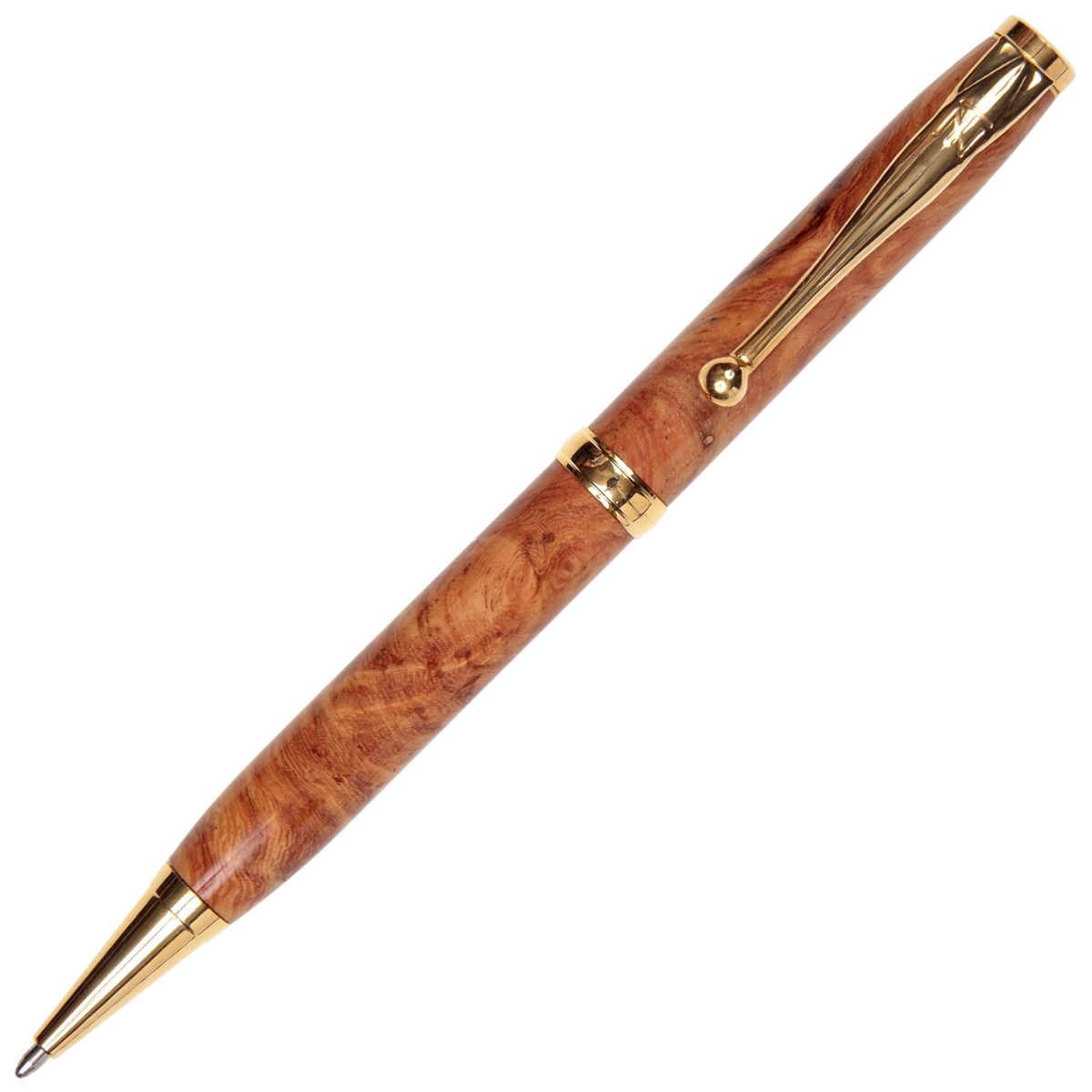 C04W01-2T.jpg Comfort Twist Pen - Afzilia Burl - Image 1