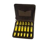 Aston Leather Pen Case Zippered Collectors - 6 Pen Holder Black Case - Image 3